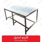 میز کار تخته کاری تمام استیل